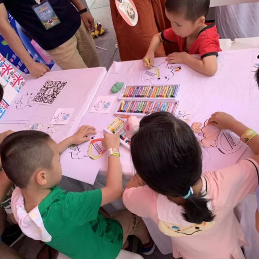 空气卫士在广州的活动，儿童涂色游戏